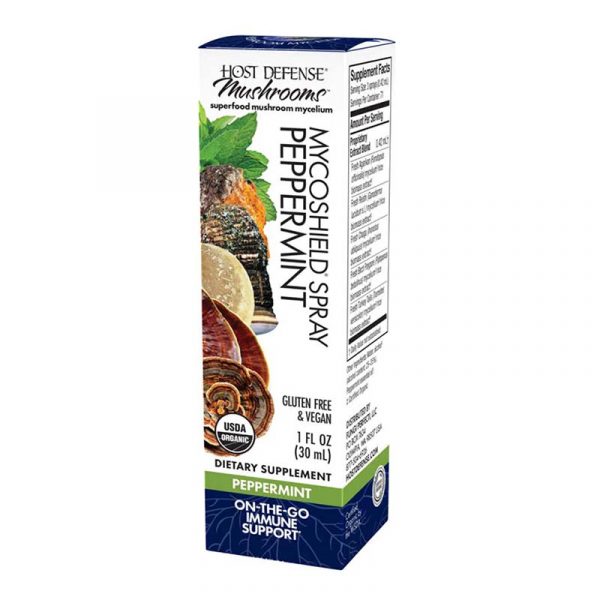 Host Defense MycoShield® Peppermint Throat Spray 1 fl oz
