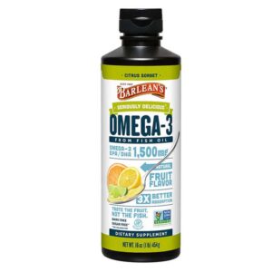 Barlean's Omega Swirl Ultra High Potency Fish Oil Citrus Sorbet, 16 oz