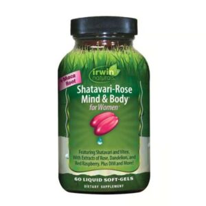Irwin Naturals Shatavari-Rose Mind & Body for Women 60 Liquid Soft-Gels