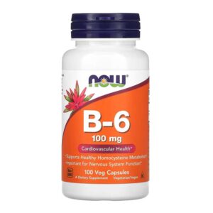 NOW Foods Vitamin B-6 100 mg 100 Veg Capsules
