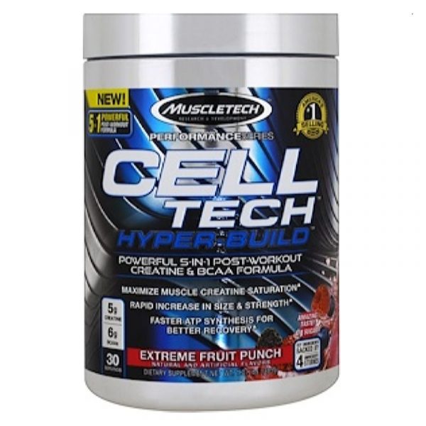 Muscletech Performance Series Cell Tech Hyper-Build Extreme Fruit Punch, 1.07 lb