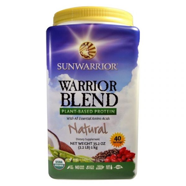 Sunwarrior Warrior Blend Organic Plant-Based Protein Natural, 35.2 oz