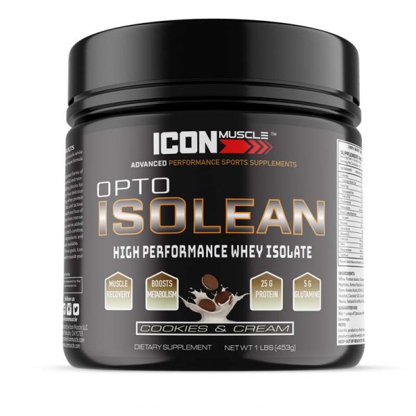 Icon Muscle Isolean Whey Protein Powder Cookies & Cream 1lb