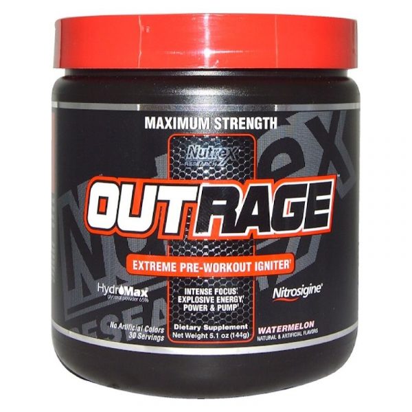 Nutrex Research Labs Outrage Extreme Pre-Workout Igniter Watermelon, 5.1 oz